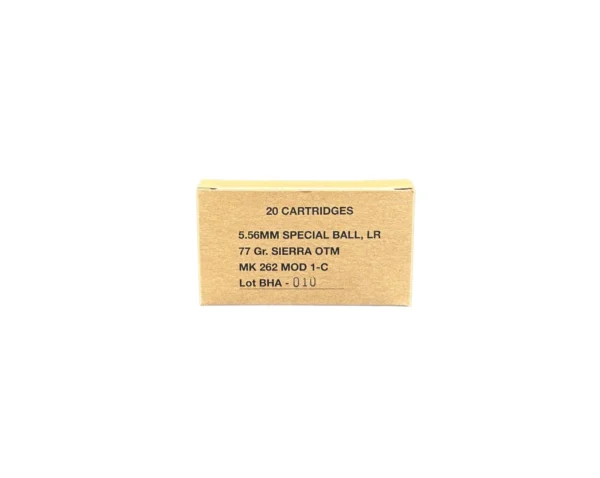 Black Hills MK262 MOD 1-C, MIL Pack 77gr 5.56 (460 rds) - Image 2