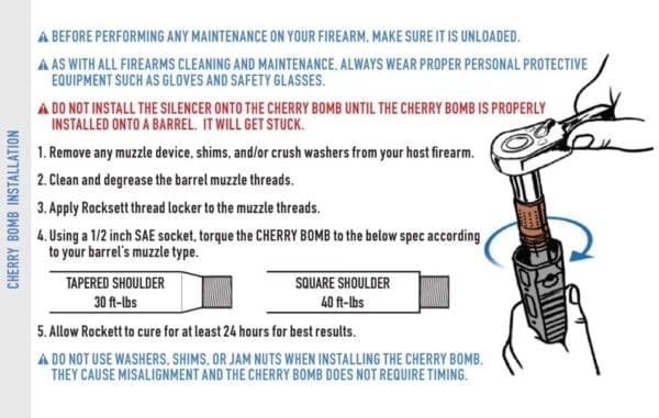 Q Cherry Bomb Muzzle Brake 1/2x28 (7.62 Bore) - Image 3