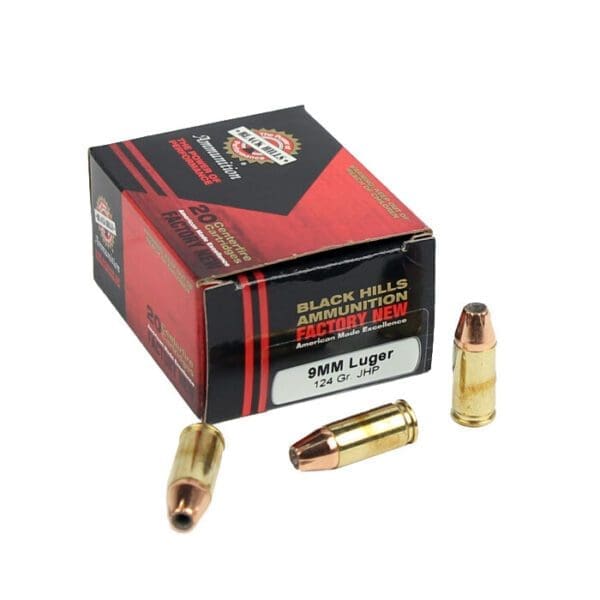 Black Hills 124gr JHP 9mm 20rd