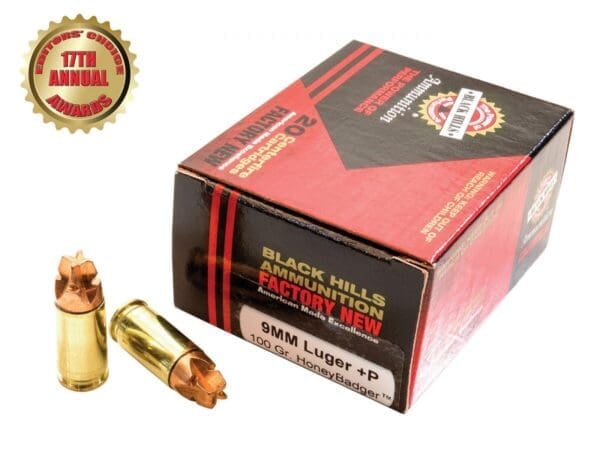 Black Hills 100gr Honey Badger 9mm +P 20rd