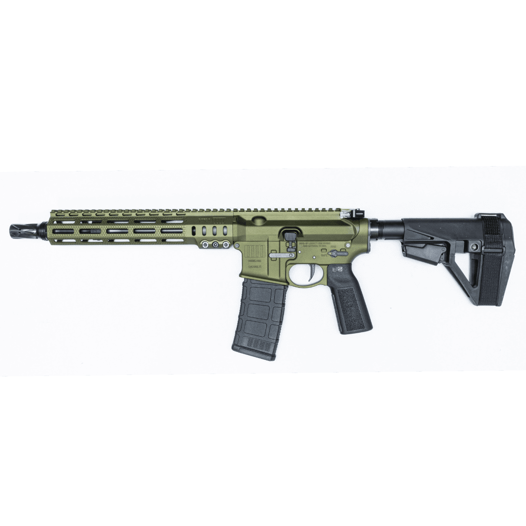 Sons of Liberty MK1 CAR 11.5″ PISTOL 5.56mm-GREEN ANODIZE